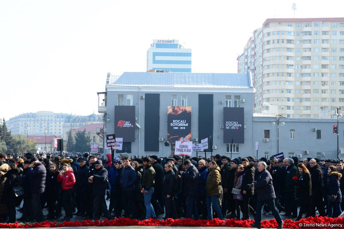 История создания памятника "Крик Матери", посвященного Ходжалинскому геноциду  (ФОТО)