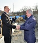 Президент Ильхам Алиев на месте ознакомился с работой по ликвидации последствий землетрясения в Агсу (ФОТО)