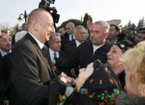 Президент Ильхам Алиев на месте ознакомился с работой по ликвидации последствий землетрясения в Агсу (ФОТО)