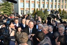 Президент Ильхам Алиев на месте ознакомился с работой по ликвидации последствий землетрясения в Агсу (ФОТО)