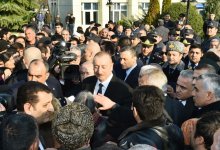 Президент Ильхам Алиев на месте ознакомился с работой по ликвидации последствий землетрясения в Агсу (ФОТО)