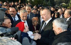 Президент Ильхам Алиев на месте ознакомился с работой по ликвидации последствий землетрясения в Агсу (ФОТО)