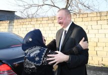 Президент Ильхам Алиев на месте ознакомился с работой по ликвидации последствий землетрясения в Агсу (ФОТО)
