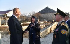 Президент Ильхам Алиев на месте ознакомился с работой по ликвидации последствий землетрясения в Агсу (ФОТО)