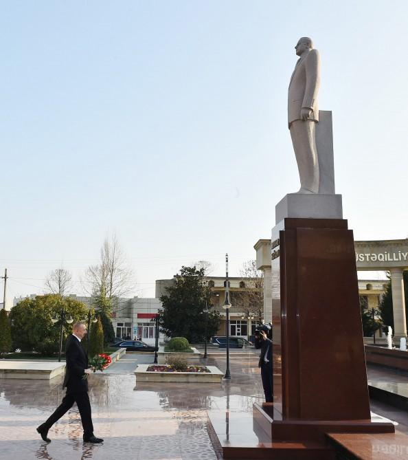 Президент Ильхам Алиев на месте ознакомился с работой по ликвидации последствий землетрясения в Агсу (ФОТО)