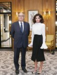 Azerbaijani First VP meets founder of French National Cancer Institute (PHOTO)