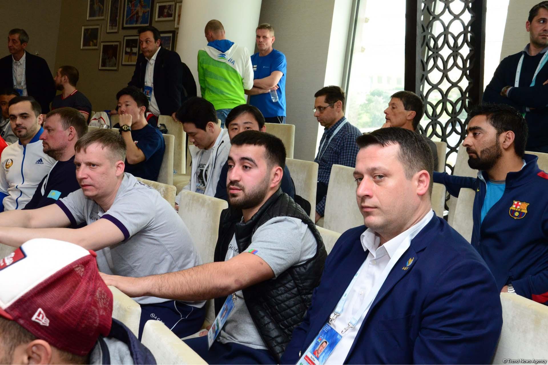 В Баку состоялась жеребьевка Кубка мира по спортивной гимнастике (ФОТО)