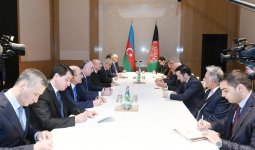 Azerbaijani president meets with Afghan counterpart (PHOTO)