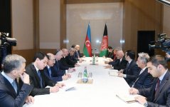 Azerbaijani president meets with Afghan counterpart (PHOTO)