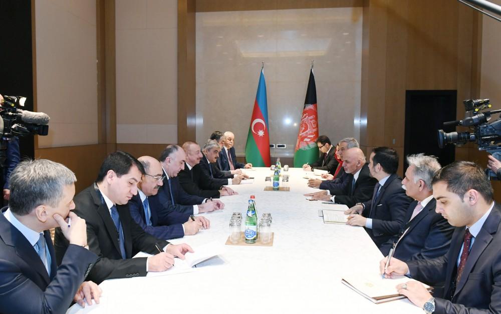 Azerbaijani president meets with Afghan counterpart (PHOTO)