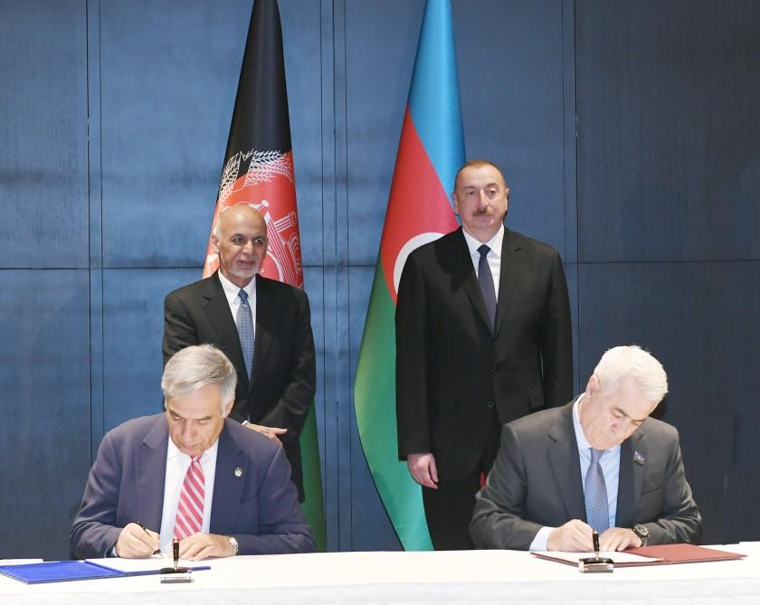 Azerbaijani president meets with Afghan counterpart (PHOTO)