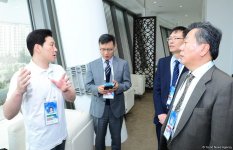 Ambassador of S.Korea to Azerbaijan meets athletes at FIG World Cup (PHOTO)