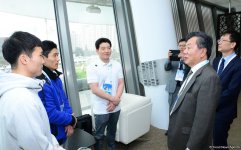 Ambassador of S.Korea to Azerbaijan meets athletes at FIG World Cup (PHOTO)
