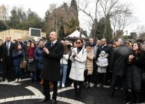 Azerbaijani president, first lady join nationwide Novruz festivities (PHOTO)