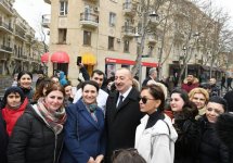 Azerbaijani president, first lady join nationwide Novruz festivities (PHOTO)