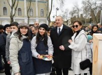 Azerbaijani president, first lady join nationwide Novruz festivities (PHOTO)