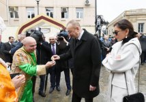 Azerbaijani president, first lady join nationwide Novruz festivities (PHOTO)