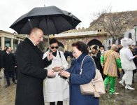 Azerbaijani president, first lady join nationwide Novruz festivities (PHOTO)