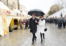 Azerbaijani president, first lady join nationwide Novruz festivities (PHOTO)