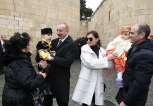 Azerbaijani president, first lady join nationwide Novruz festivities (PHOTO)