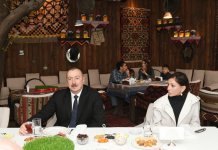 Azerbaijani president, first lady join nationwide Novruz festivities (PHOTO)