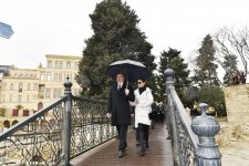 Azerbaijani president, first lady join nationwide Novruz festivities (PHOTO)
