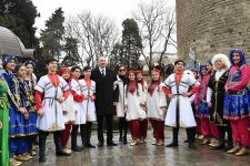 Azerbaijani president, first lady join nationwide Novruz festivities (PHOTO)