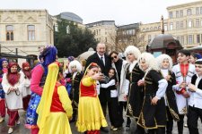Azerbaijani president, first lady join nationwide Novruz festivities (PHOTO)