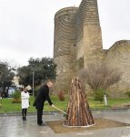Azerbaijani president, first lady join nationwide Novruz festivities (PHOTO)