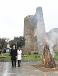 Azerbaijani president, first lady join nationwide Novruz festivities (PHOTO)