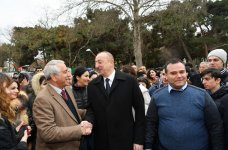 Azerbaijani president, first lady join nationwide Novruz festivities (PHOTO)