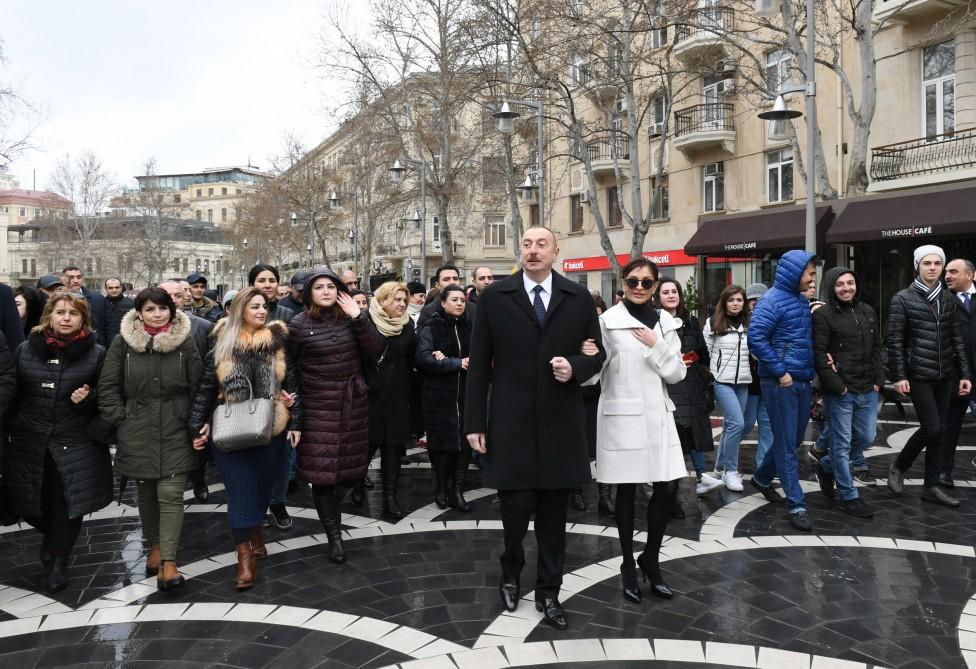 Azerbaijani president, first lady join nationwide Novruz festivities (PHOTO)