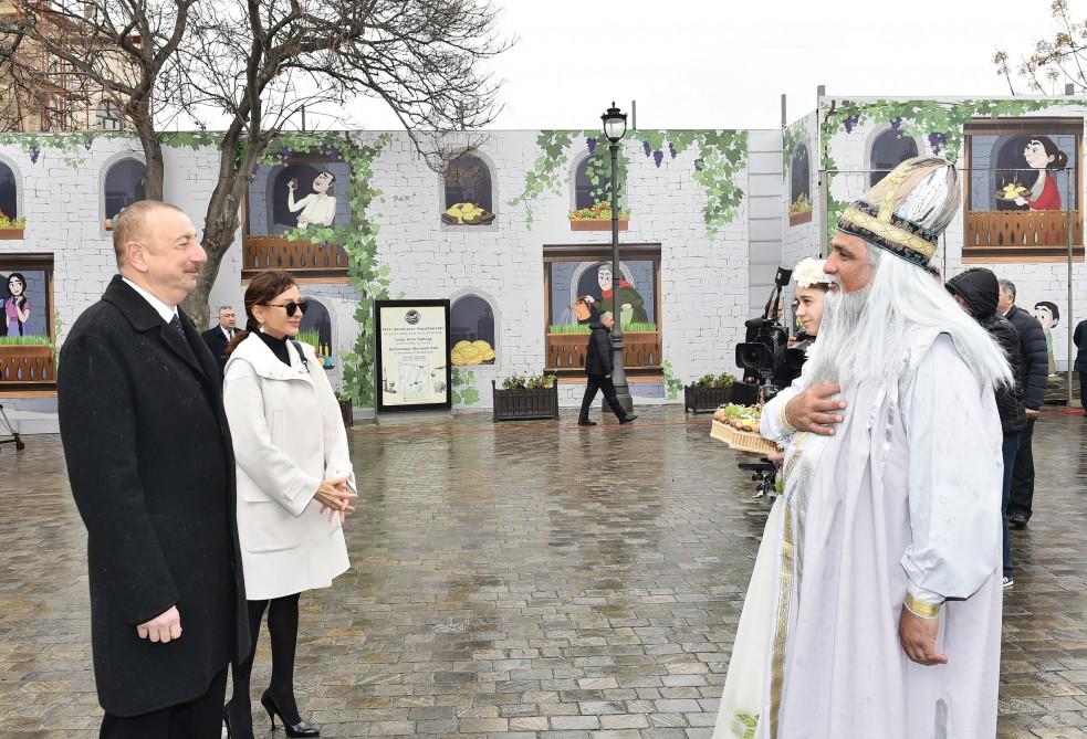 Azerbaijani president, first lady join nationwide Novruz festivities (PHOTO)