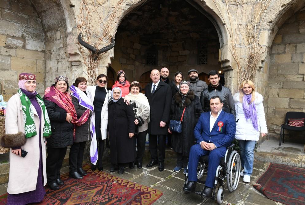 Azerbaijani president, first lady join nationwide Novruz festivities (PHOTO)