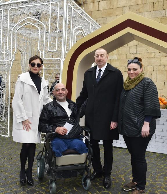 Azerbaijani president, first lady join nationwide Novruz festivities (PHOTO)
