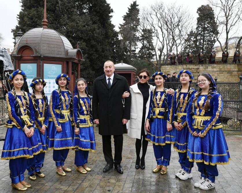 Azerbaijani president, first lady join nationwide Novruz festivities (PHOTO)