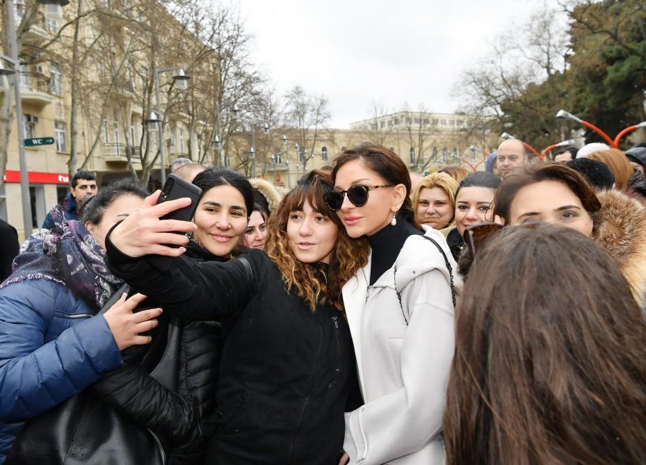 Azerbaijani president, first lady join nationwide Novruz festivities (PHOTO)