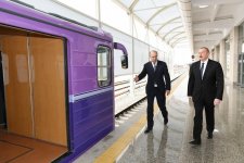 Президент Ильхам Алиев ознакомился с условиями, созданными на станции метро  «Бакмил» (ФОТО)