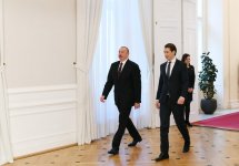 President Ilham Aliyev meets with Austrian Federal Chancellor Sebastian Kurz in Vienna (PHOTO)