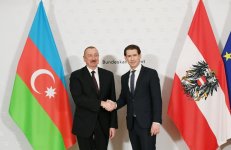 President Ilham Aliyev meets with Austrian Federal Chancellor Sebastian Kurz in Vienna (PHOTO)