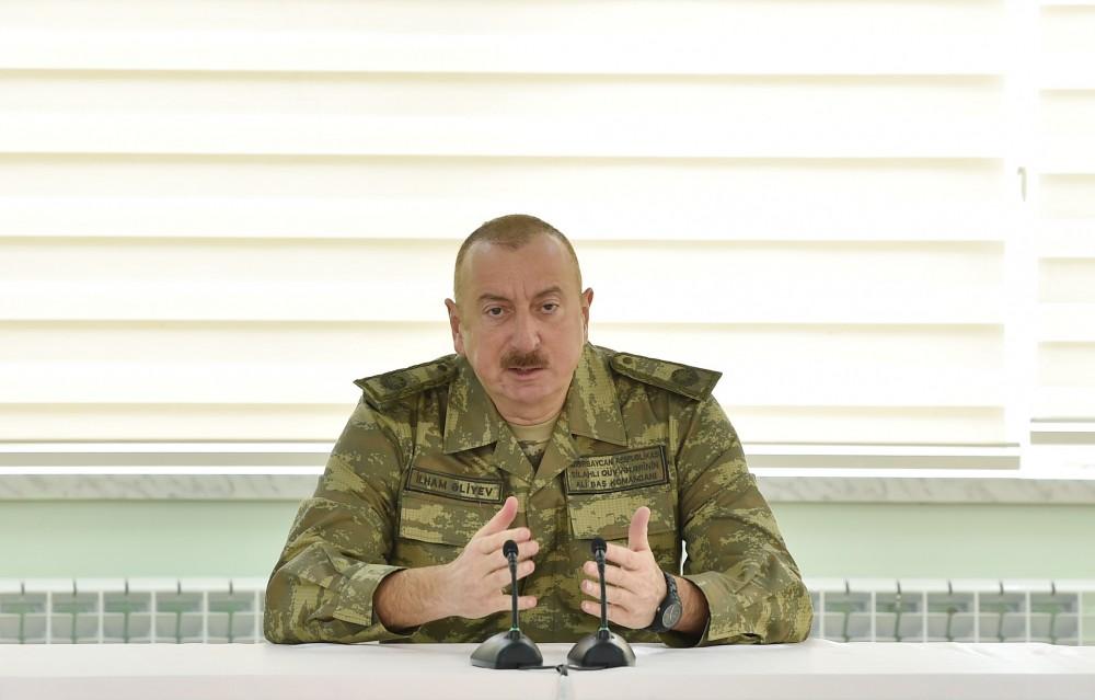Президент Ильхам Алиев посетил N-скую воинскую часть сил особого назначения минобороны (ФОТО)