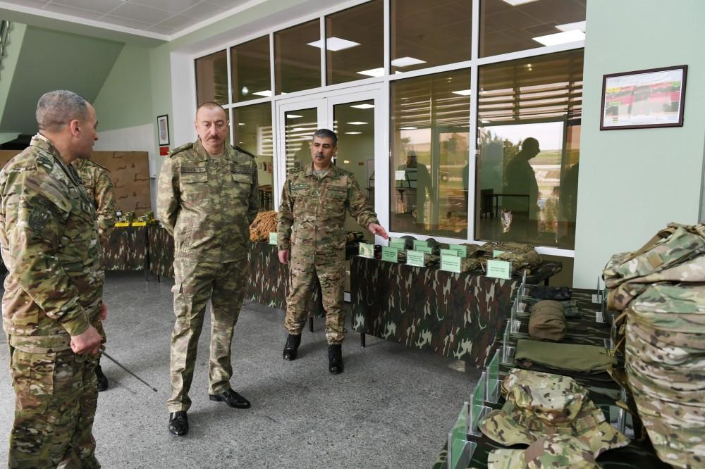 Президент Ильхам Алиев посетил N-скую воинскую часть сил особого назначения минобороны (ФОТО)