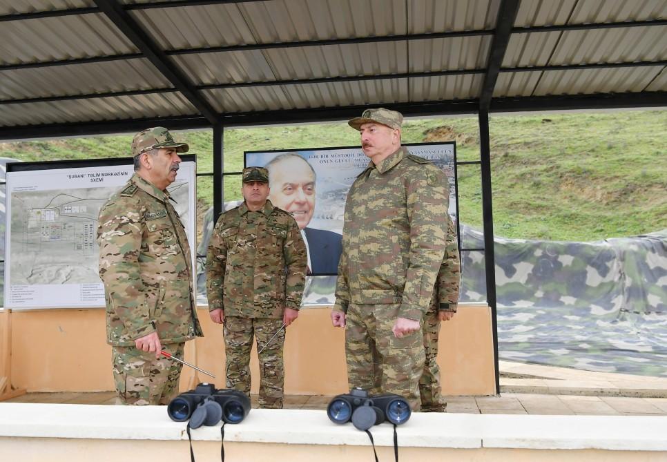 Президент Ильхам Алиев посетил N-скую воинскую часть сил особого назначения минобороны (ФОТО)