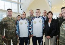 Первый вице-президент Мехрибан Алиева встретилась с военнослужащими, которых обеспечили высокотехнологичными протезами (ФОТО)