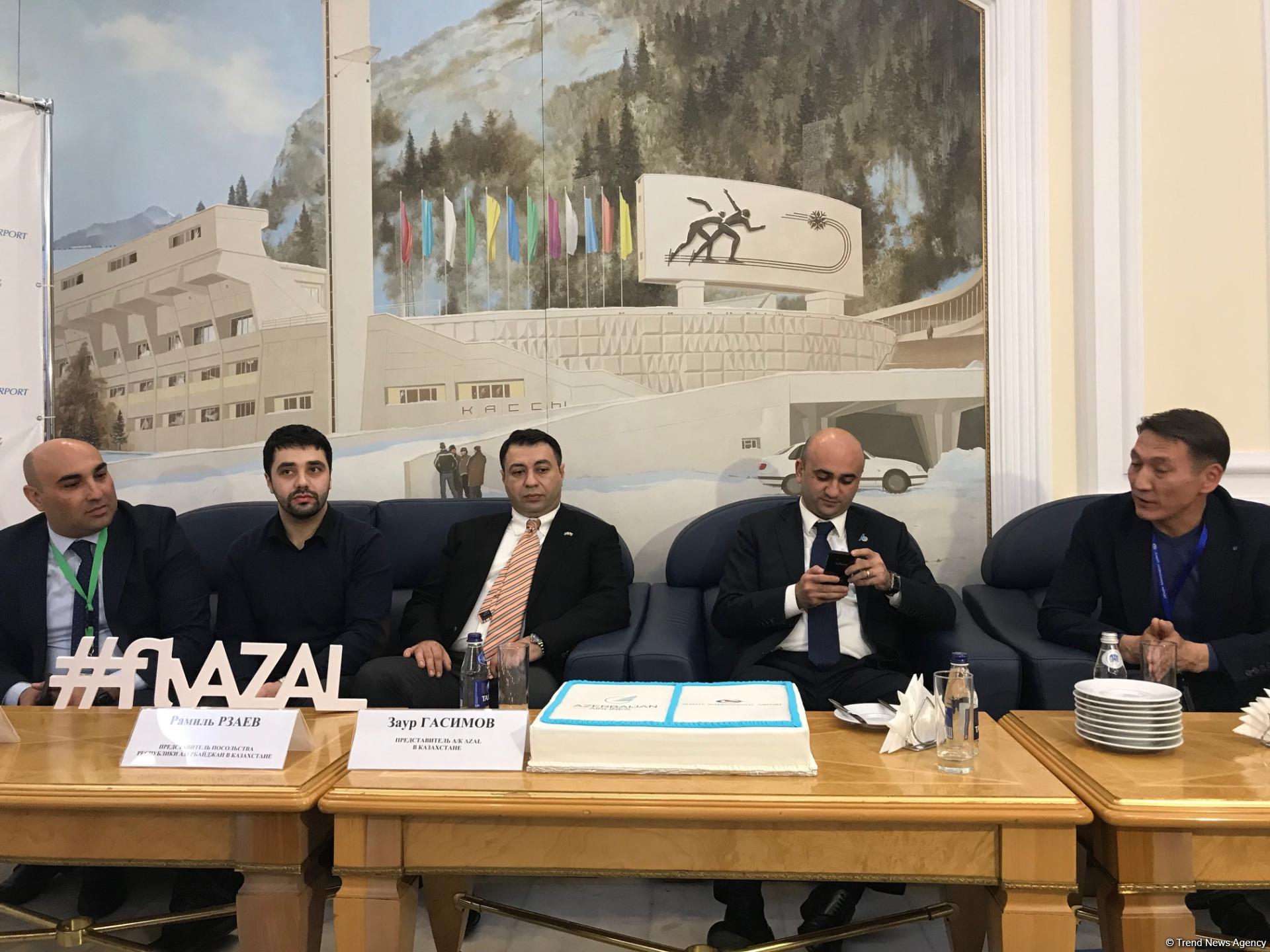 AZAL carries out first regular flight Baku-Almaty-Baku (PHOTO)