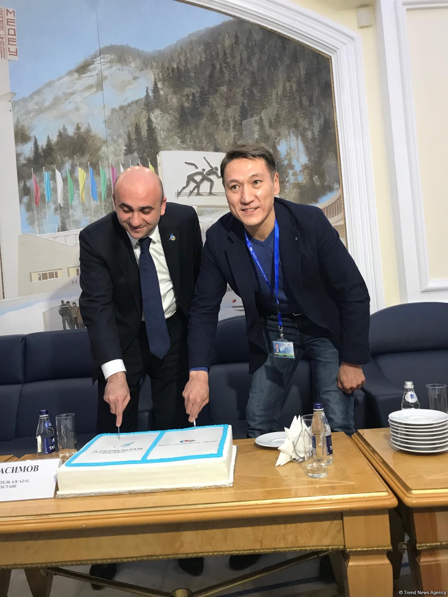 AZAL carries out first regular flight Baku-Almaty-Baku (PHOTO)