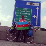 Невероятно! Рамиль Зиядов с флагом Азербайджана проехал на велосипеде 60000 км! (ВИДЕО, ФОТО)