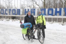 Невероятно! Рамиль Зиядов с флагом Азербайджана проехал на велосипеде 60000 км! (ВИДЕО, ФОТО)