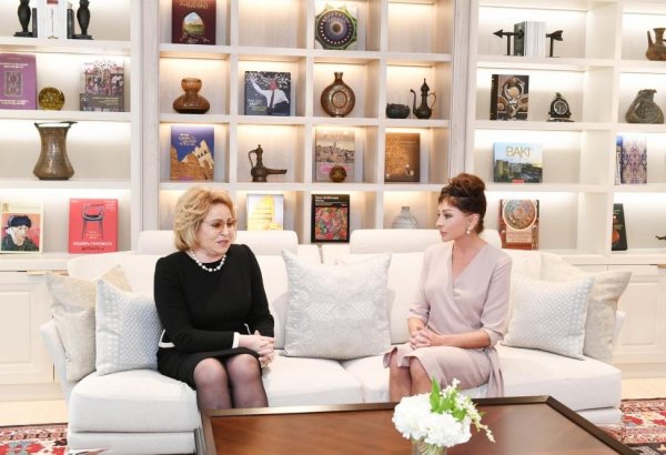 Azerbaijan's First VP Mehriban Aliyeva meets Chairperson of Russian Federation Council (PHOTO)