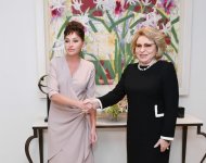Первый вице-президент Мехрибан Алиева встретилась с председателем Совета Федерации России (ФОТО)